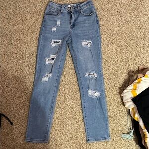 Distressed Light Blue Women's Jeans